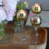 3 Piece Gold Baby Long Stem Candle Holders