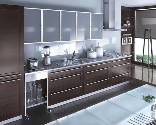  Aluminum  Frame Glass Kitchen Cabinet  Doors