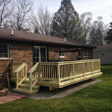 16 x 12 Pressure Treated Deck New Haven Michigan