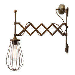 CALIS SCISSOR ARM CAGE WALL LIGHT - Wall Lights