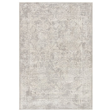 Jaipur Living Lianna Abstract Gray/White Area Rug, 5'3"x7'6"