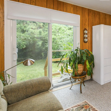 New Sliding Door in Cozy Den - Renewal by Andersen Long Island, Queens & Brookly