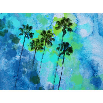 Palm Trees On The Beach Canvas Print By Irena Orlov