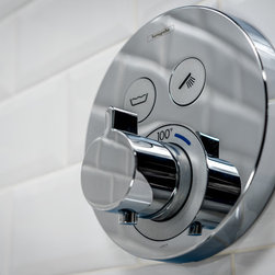 hansgrohe ShowerSelect Round 2-Function Thermostatic Trim - Tub And Shower Parts