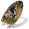 White Toilet Seat, Back Waters Wood Duck, Elongated