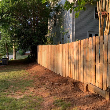 Pressure Treated Wood Fence Extension