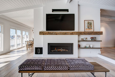 Inspiration for a modern family room remodel in San Francisco