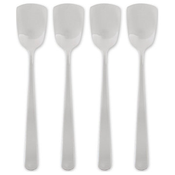 Stainless Steel Ice Cream Spoons (Set of 4) 6.25 x 1.125 x 0.5