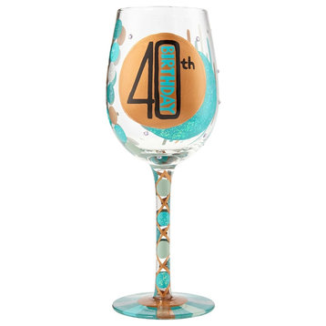 "40th Birthday" Wine Glass