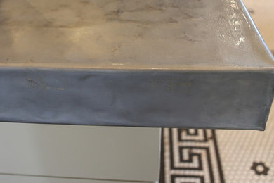 custom zinc countertops