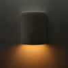 Eliot Half Cylinder Indoor Wall Light, Bisque Dark Gray