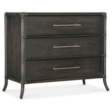 Hooker Furniture 6950-90017 Retreat 40"W 3 Drawer Maple and - Black Sand