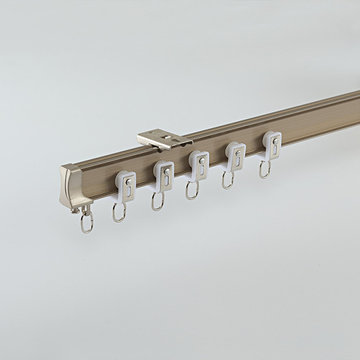 Curved silent gliss bay window curtain track ceiling/wall mounted