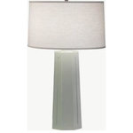 Robert Abbey - Robert Abbey Mason - One Light Table Lamp, Celadon Glazed Finish - Cord Color: Silver  Base Dimension: 6.5 x 17.38Mason One Light Table Lamp Celadon Glazed *UL Approved: YES *Energy Star Qualified: n/a  *ADA Certified: n/a  *Number of Lights: Lamp: 1-*Wattage:150w E26 Medium Base bulb(s) *Bulb Included:No *Bulb Type:E26 Medium Base *Finish Type:Celadon Glazed