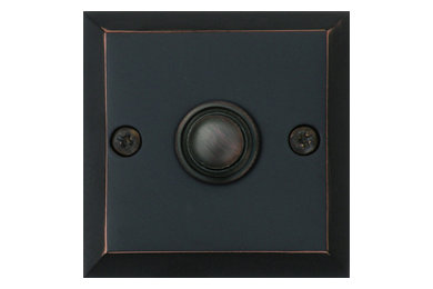 Knoxx Hardware Forged Brass Metro Square Doorbell, 1-Pack