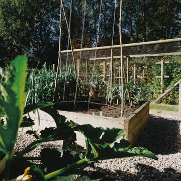 Kitchen garden bean and pea structure
