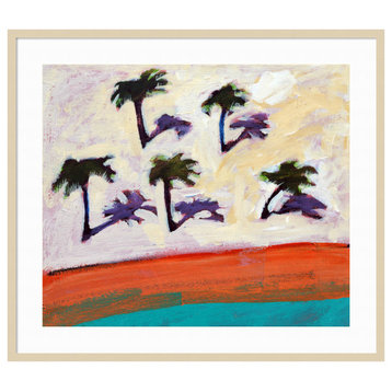 PalmTrees I by Paul Powis Framed Wall Art 41 x 36