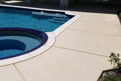 Example of a transitional pool design