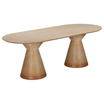Fassa Terracotta Oval Indoor / Outdoor Dining Table