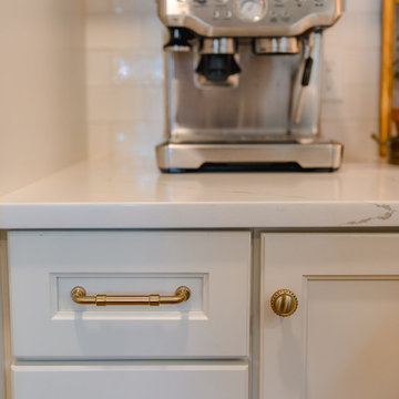Warm White Transitional Family Kitchen