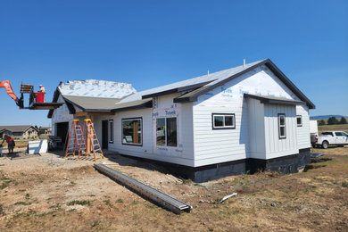 Inspiration for a modern exterior home remodel in Other