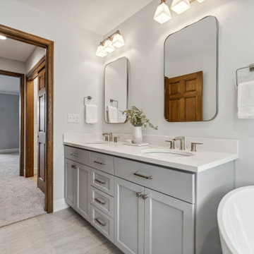 Raleigh Hills Transitional Kitchen & Primary Bath