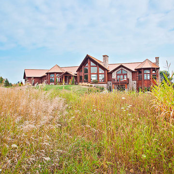 Erin, Wisconsin Project by Wisconsin Log Homes - www.wisconsinloghomes.com