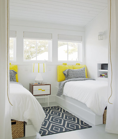 Transitional Bedroom by Rethink Design Studio