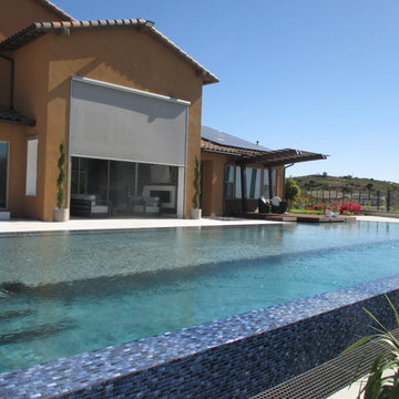 California Room Motorized Power Screen in Blackstone Brea, CA