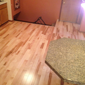 Sand & Refinish Kitchen, halls, stairs, & around fireplace