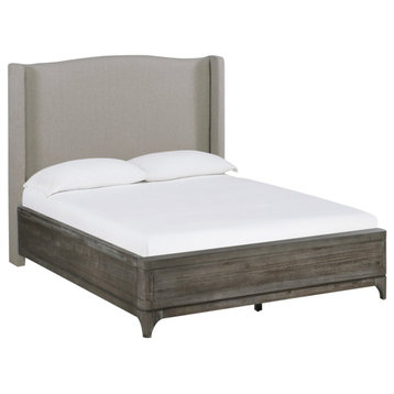 Modus Cicero Cal King Upholstered Bed in Rustic Latte