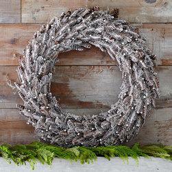 FROSTED PINE WREATH - NEW - Wreaths And Garlands