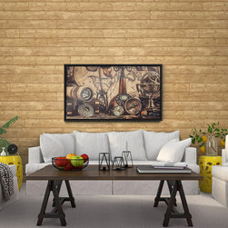 Light Brown Rustic Shiplap - Wall Panels