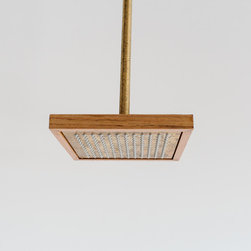 Otis Timber & Brass Shower Head - Shower Heads and Body Sprays