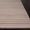 Solid/Striped Pura Vida Area Rug, Rectangle, Medium Gray, 9'x12'