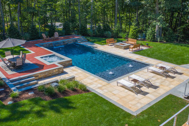 Pool - contemporary pool idea in New York