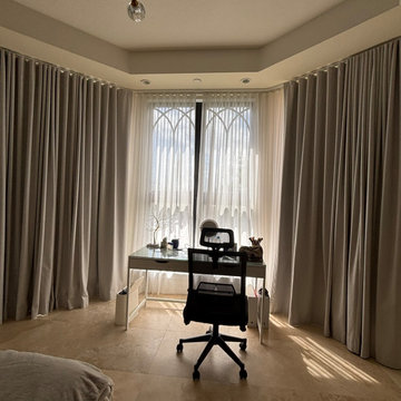 Sheer and blackout drapes