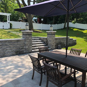 Unilock Beacon Hill NY Blend Patio Installation