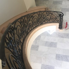 Custom stair railing