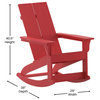 Red Resin Rocking Chair
