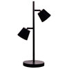 Dainolite 2 Light 9" Freestanding LED Table Lamp Portable, 624LEDT-SC