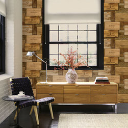 Randolph Brown Wine Crates - Wallpaper