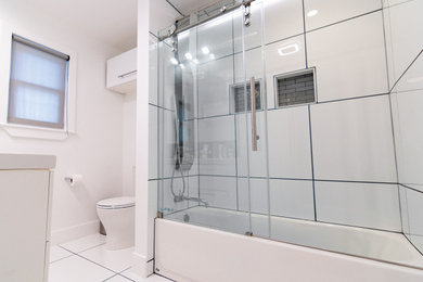 Inspiration for a small transitional bathroom remodel in Austin