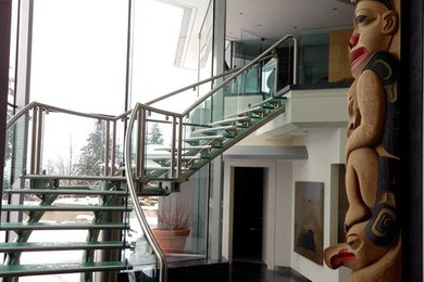 Eclectic staircase photo in Vancouver