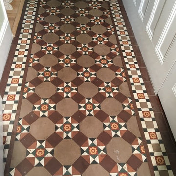 Original Victorian Tiled Hallway Brought Back to Life at an Esher Flat