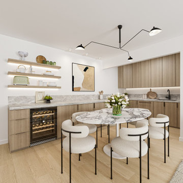 Virtual Staging Examples - CB2 + West Elm Style