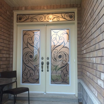 Wrought Iron Glass Door Inserts - Decorative Glass Door Inserts