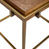 Keira End Table With Reclaimed Oak Block Top