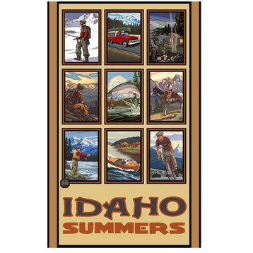 Paul A. Lanquist Idaho Summers Collage Art Print, 30"x45"