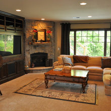corner fireplace